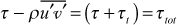 total shear stress