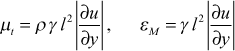 turbulent viscosity with intermittency