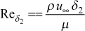 momentum thickness Reynolds number