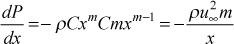 dP/dx converted to F-S parameter