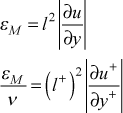 eddy viscosity model